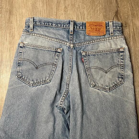 Vintage 80s Men's Levi's 505 Distressed 32x30 Grunge Relaxed Thrashed Casual USA - Picture 4 of 6